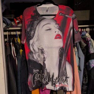 Madonna All Over Print Size XL Shirt Rebel Hearts Tour 2015 Rare Tour Merch AOP
